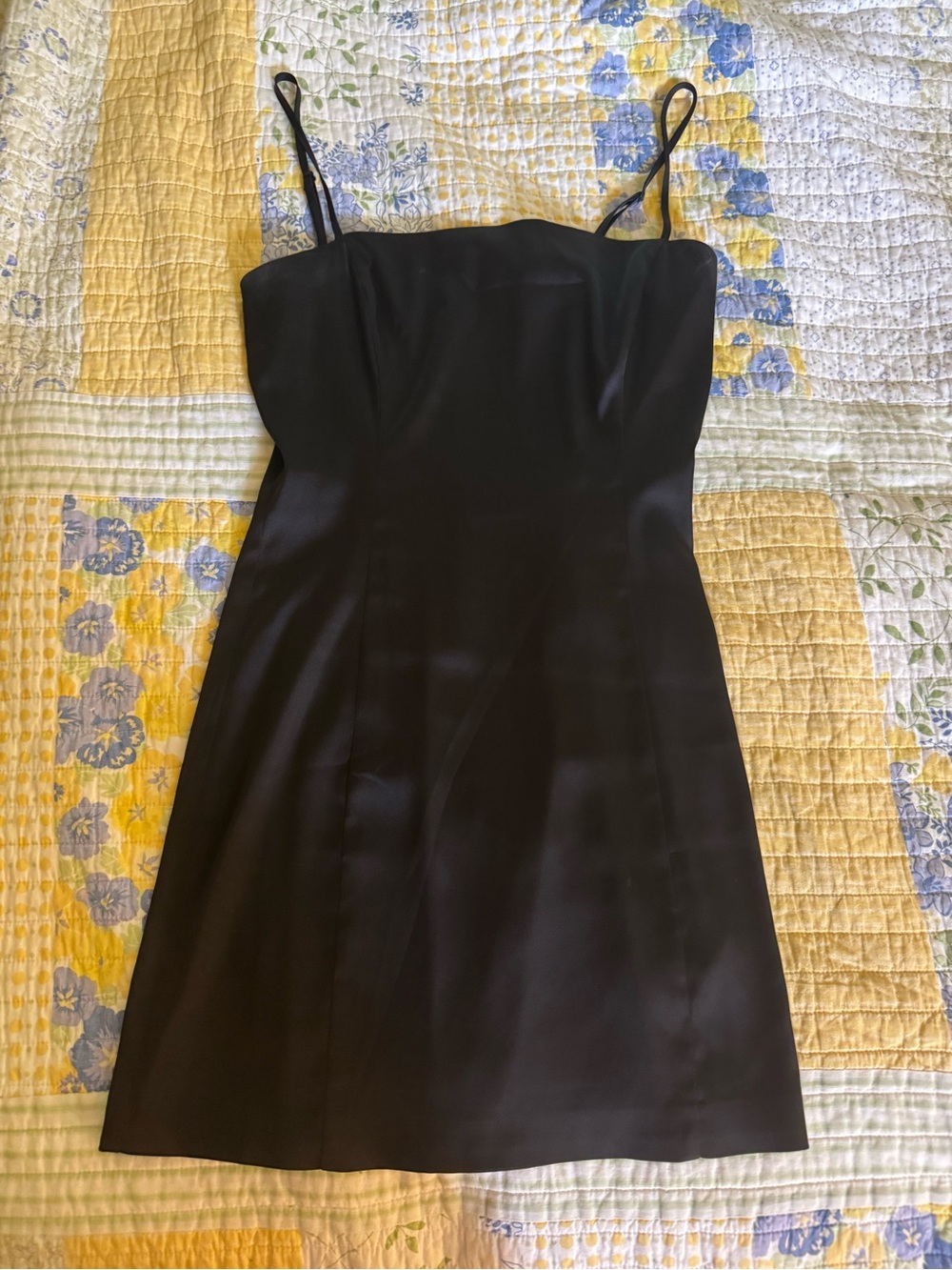 Aritzia Black Shimmer Mini Dress
